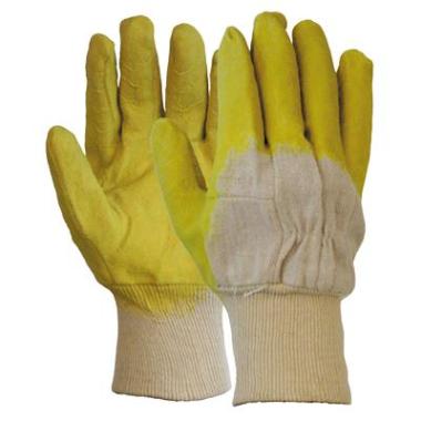 Latex gedompelde handschoen met open rugzijde (per 12 paar)
