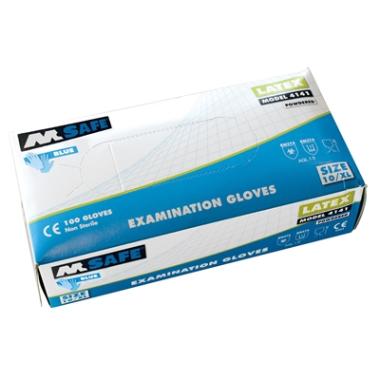 M-Safe 4141 disposable latex handschoen (per 1 dispenser)