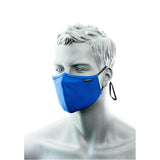 2-laags anti microbieel gezichtsmasker met neusbrug.